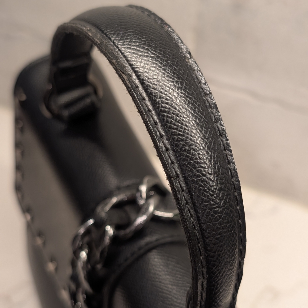 Badgley Mischka Black Studded Shoulder Bag - Picture 7 of 11